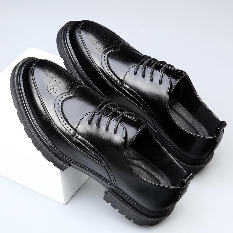 Men's Vintage Brogue Wingtip Oxfords