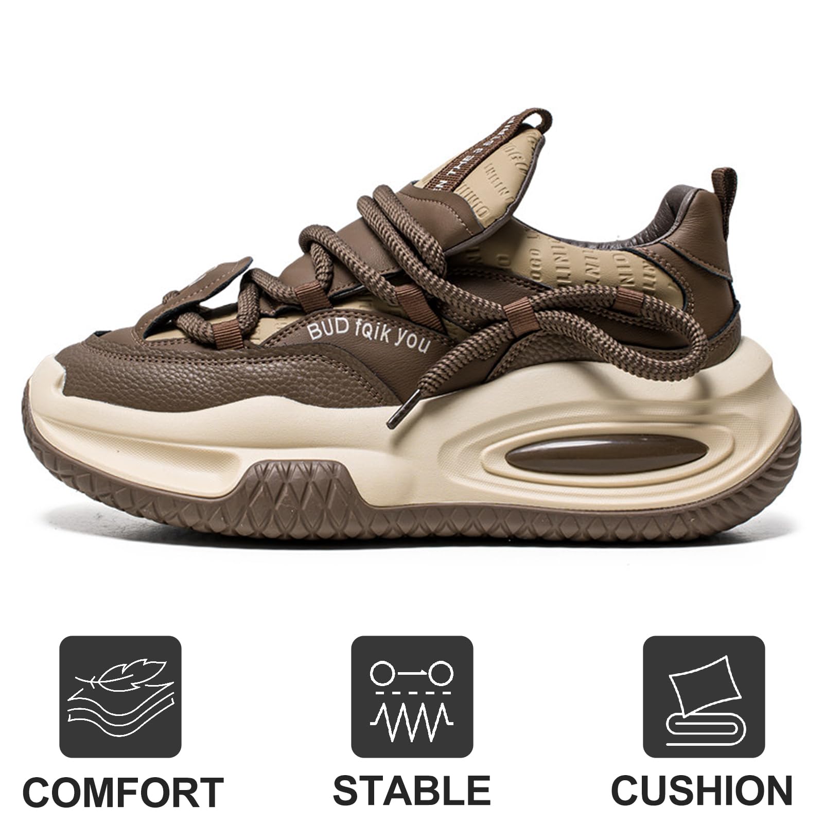 Yebonsho Men's Chunky Fashion Sneakers