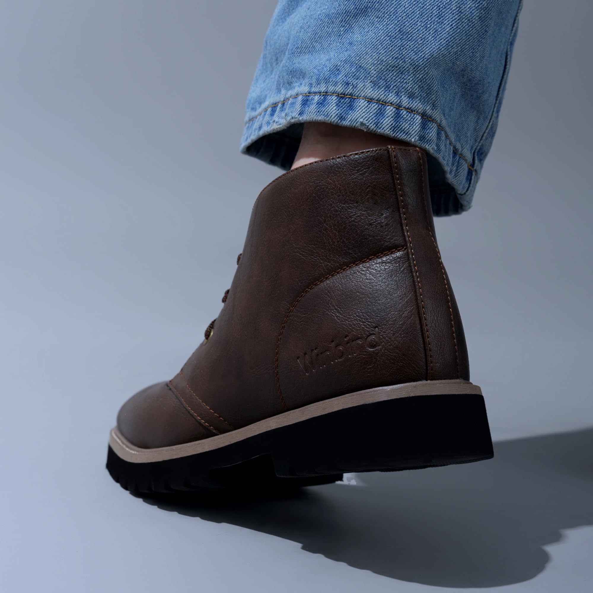 WINBIRD Men's Square Toe Chukka Boots