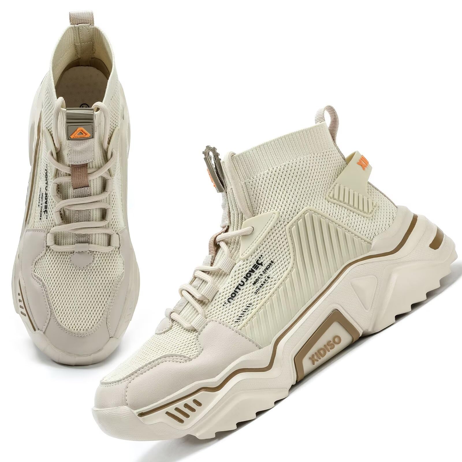 SANNAX Men's High Top Mesh Sneakers