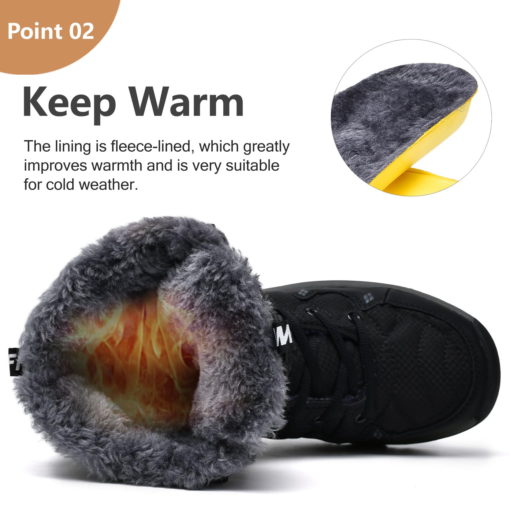 TRAILBLITZ Men's Winter Snow Boots