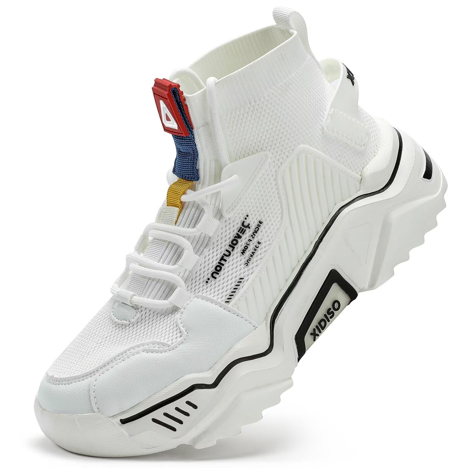 SANNAX Men's High Top Mesh Sneakers