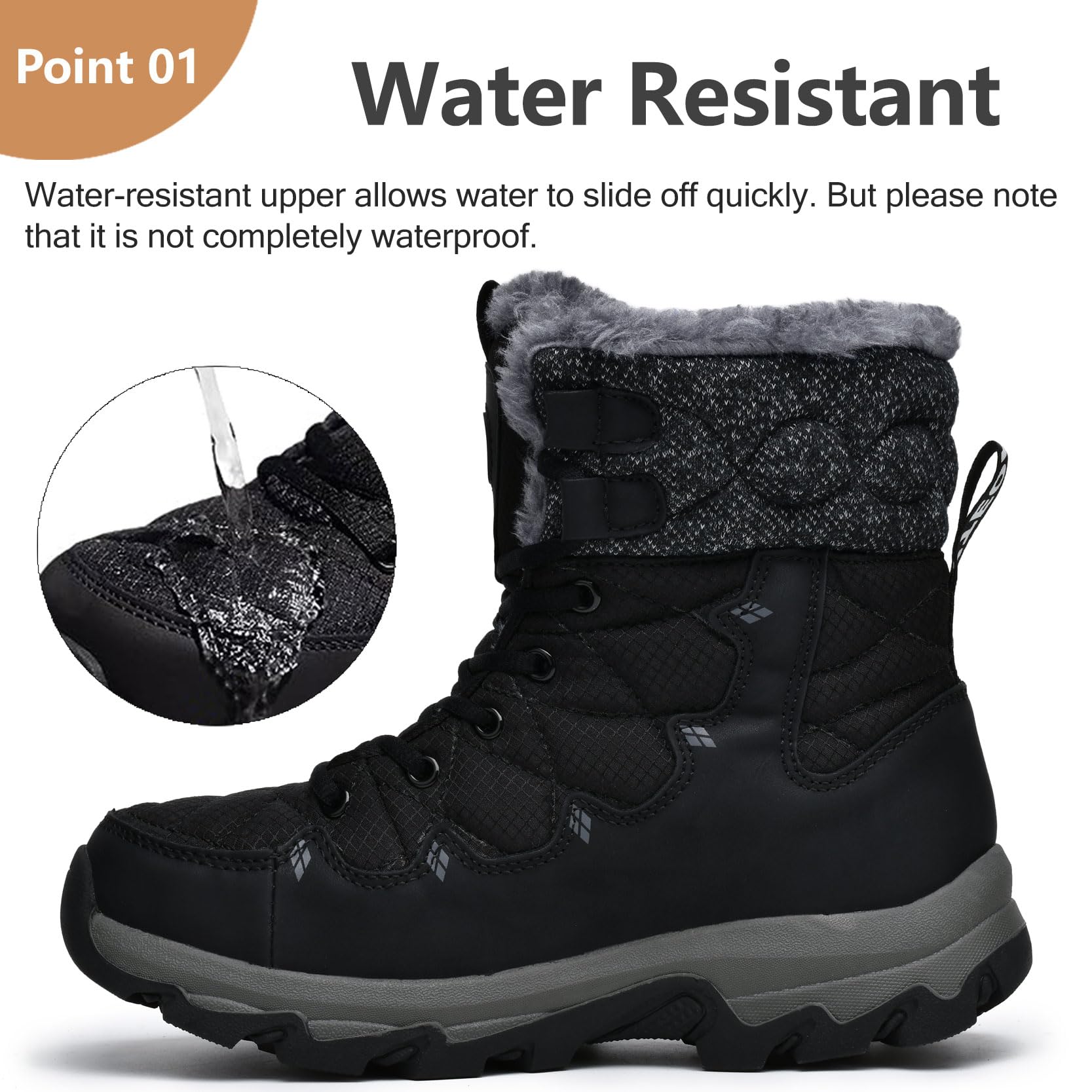 TRAILBLITZ Men's Winter Snow Boots