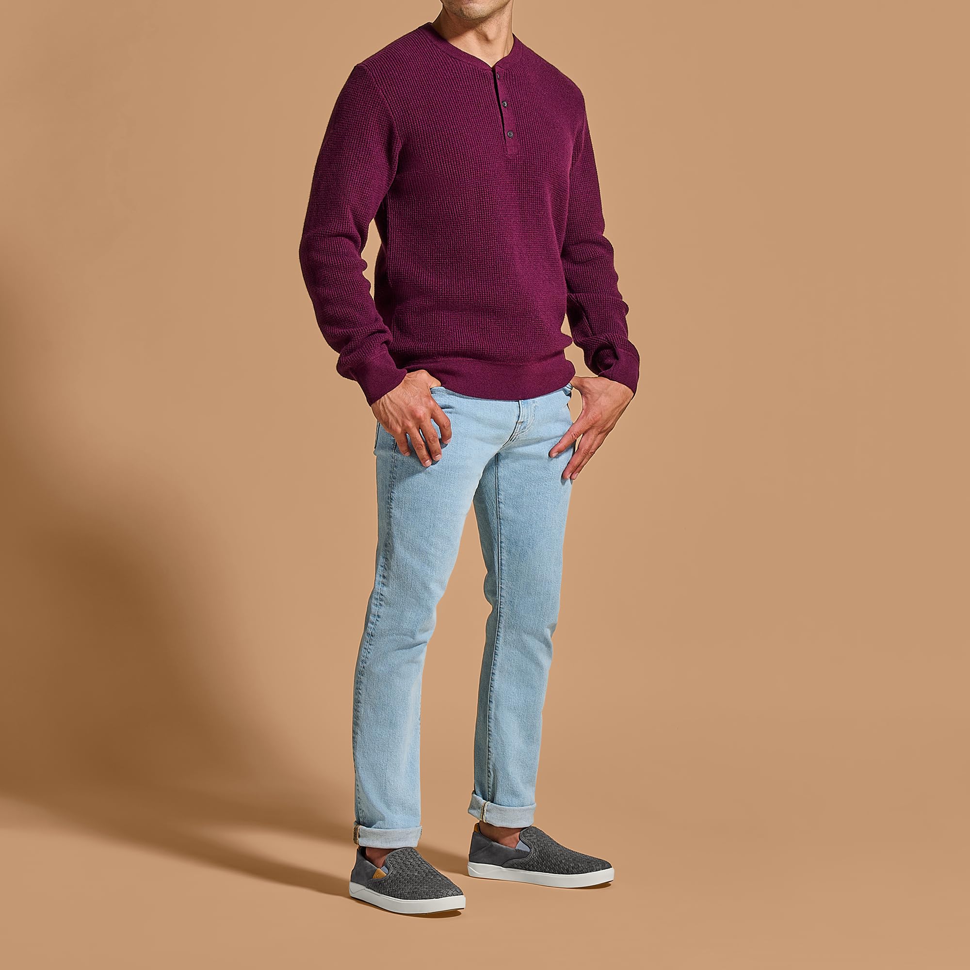 OLUKAI Lae'ahi Lauhala Men's Woven Leather Sneakers