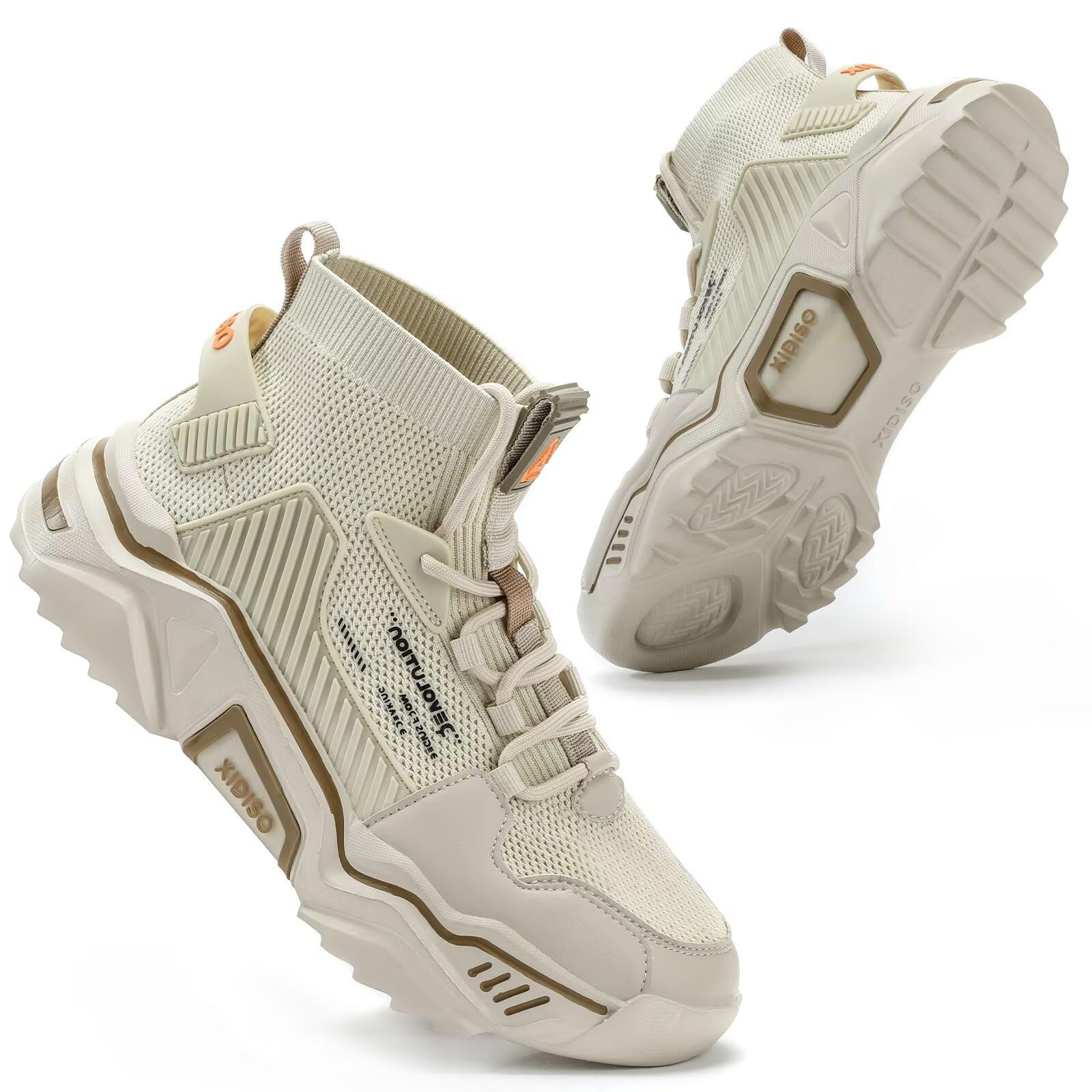 SANNAX Men's High Top Mesh Sneakers