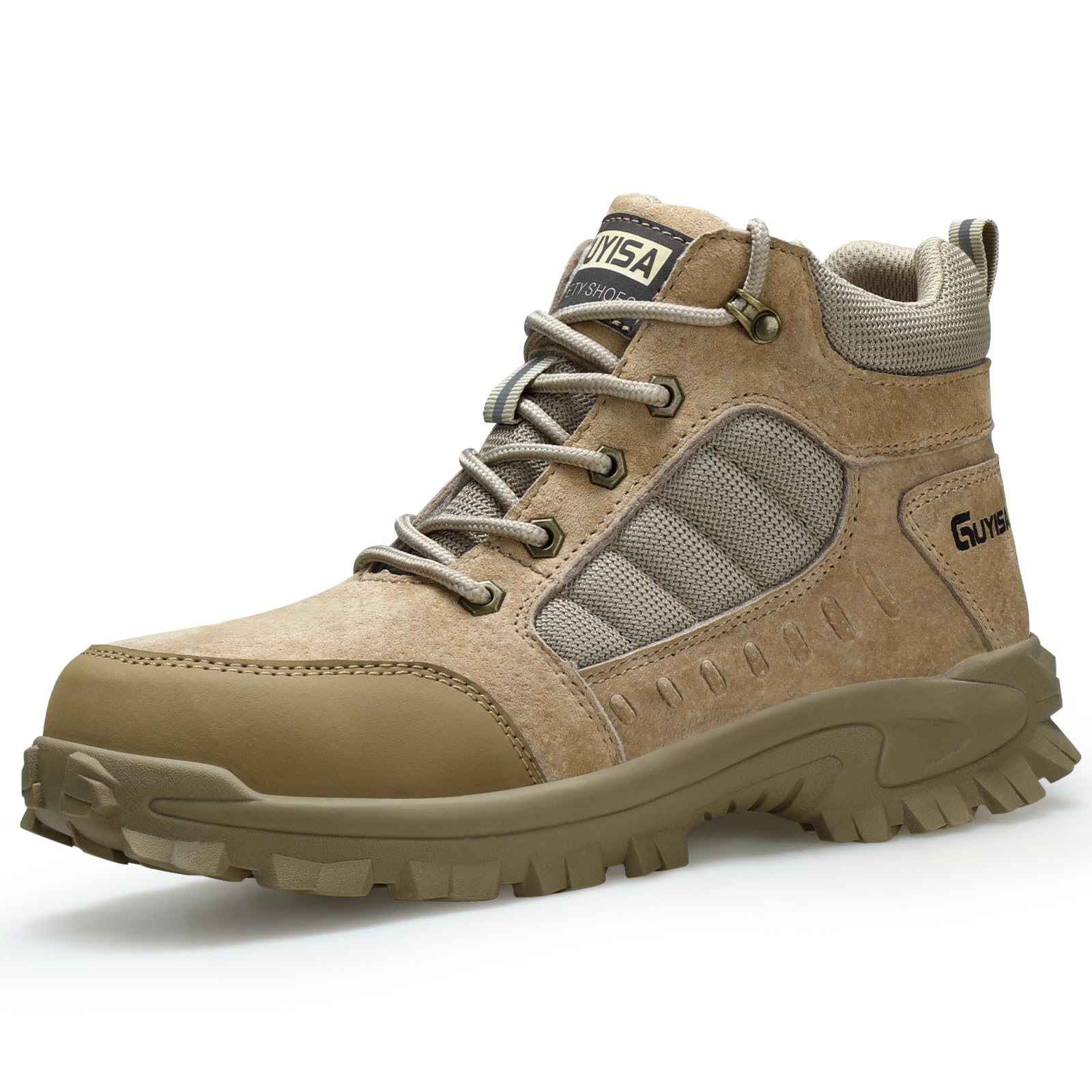 GUSAYEX Steel Toe Safety Work Boots