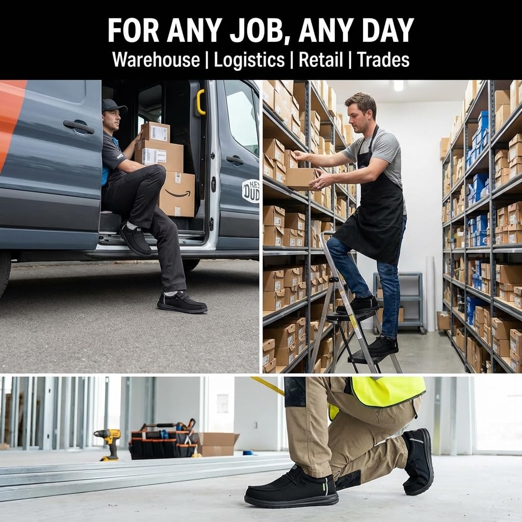 HEYDUDE Wally Work CT Men's Work Shoes