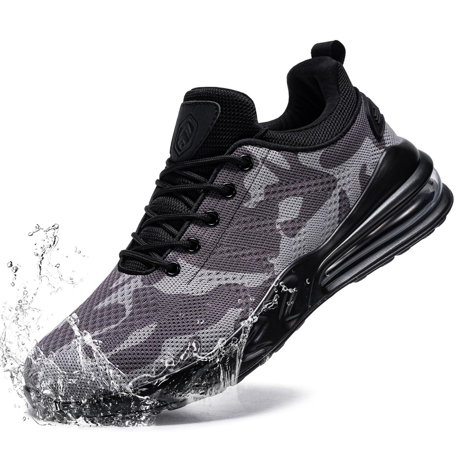 LARNMERN Men's Slip-Resistant Work Sneakers