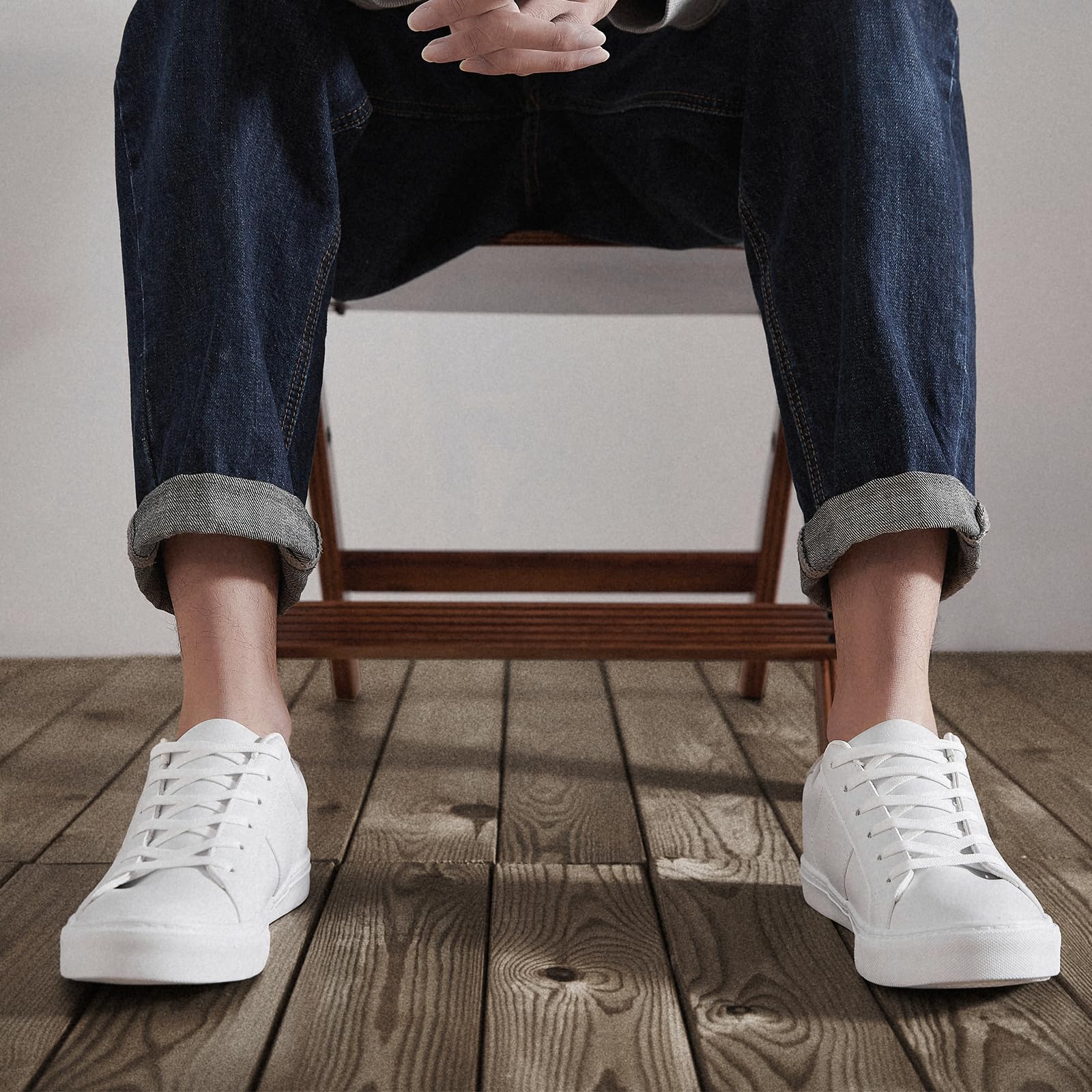 ZGR Men's White Casual Sneakers