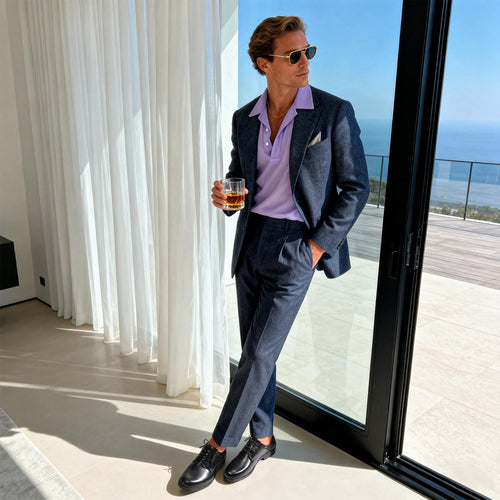 Bruno Marc Men's Leather Derby Shoes