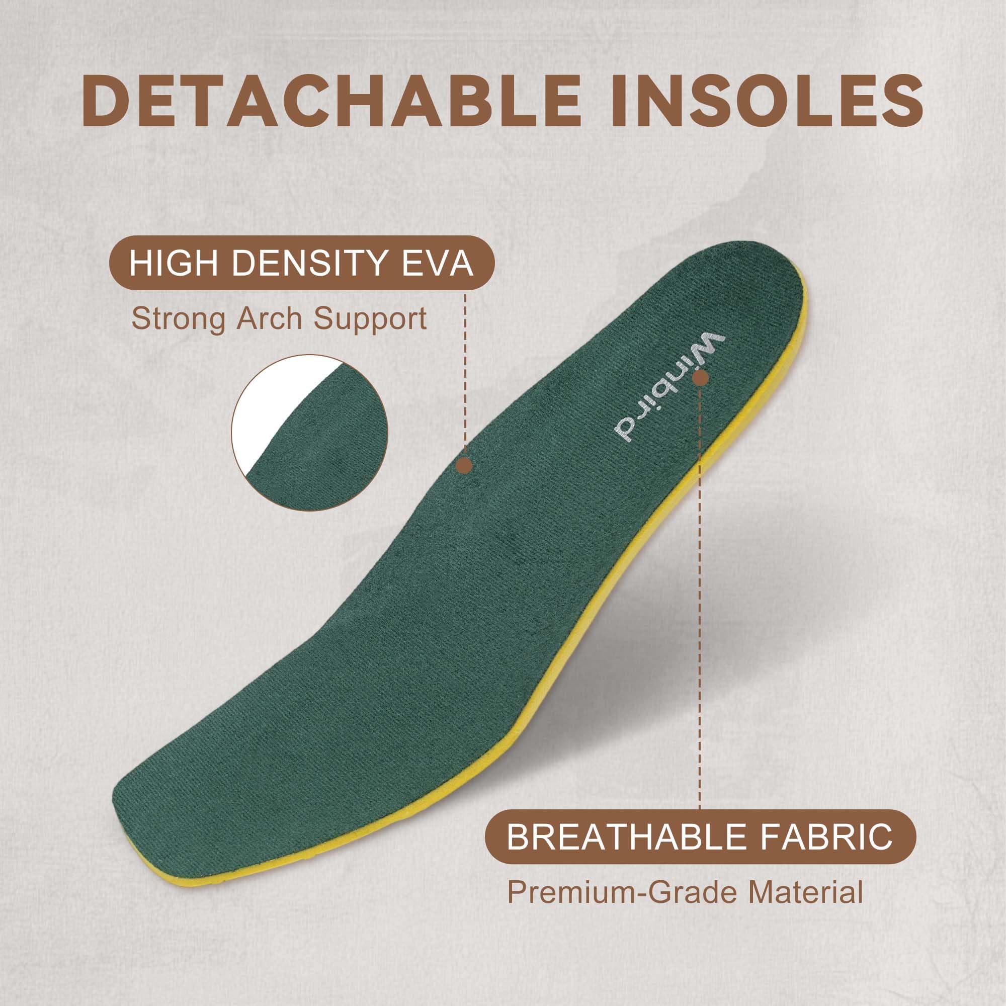 WINBIRD Men's Square Toe Chukka Boots