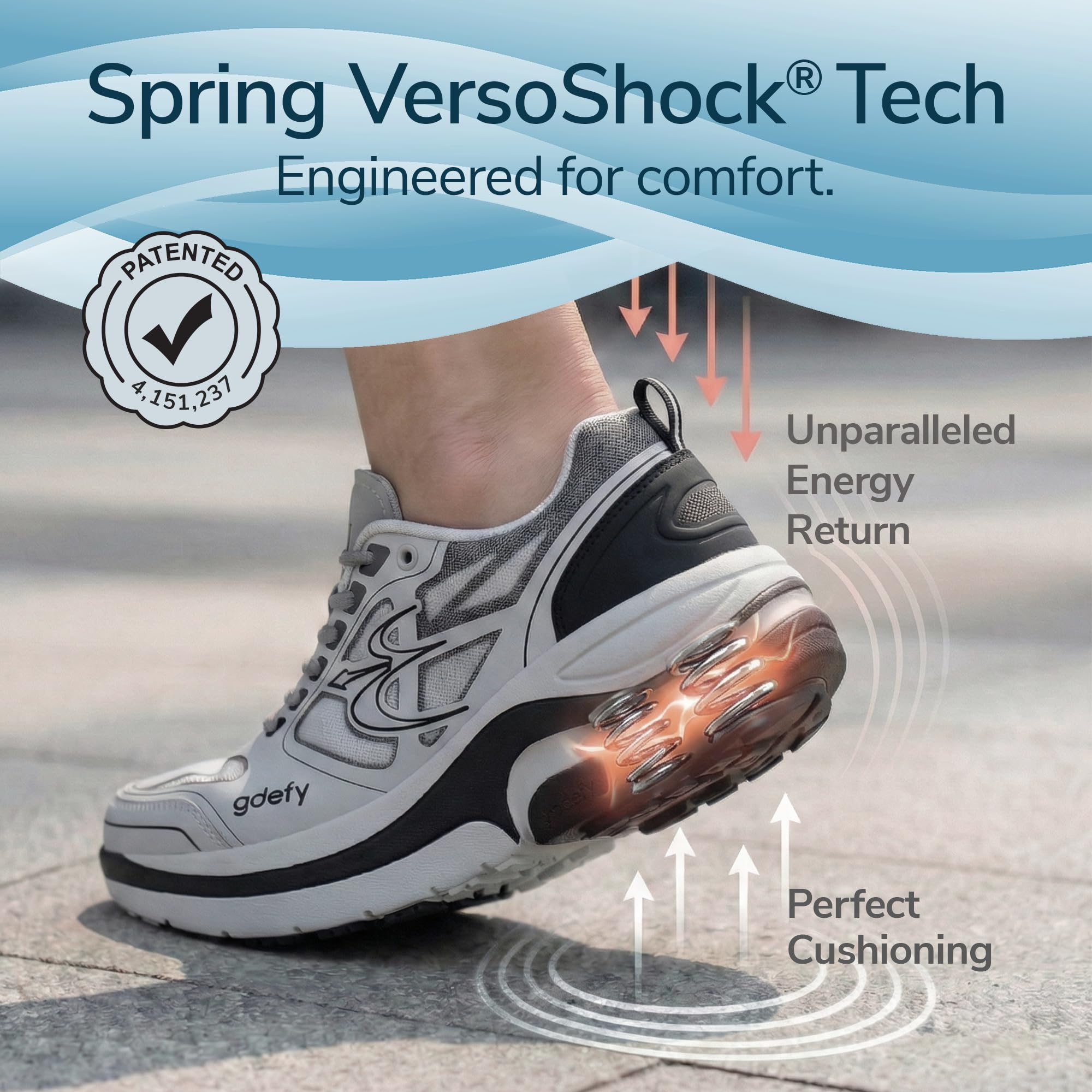 G-Defy ION Men's Orthopedic Walking Shoes