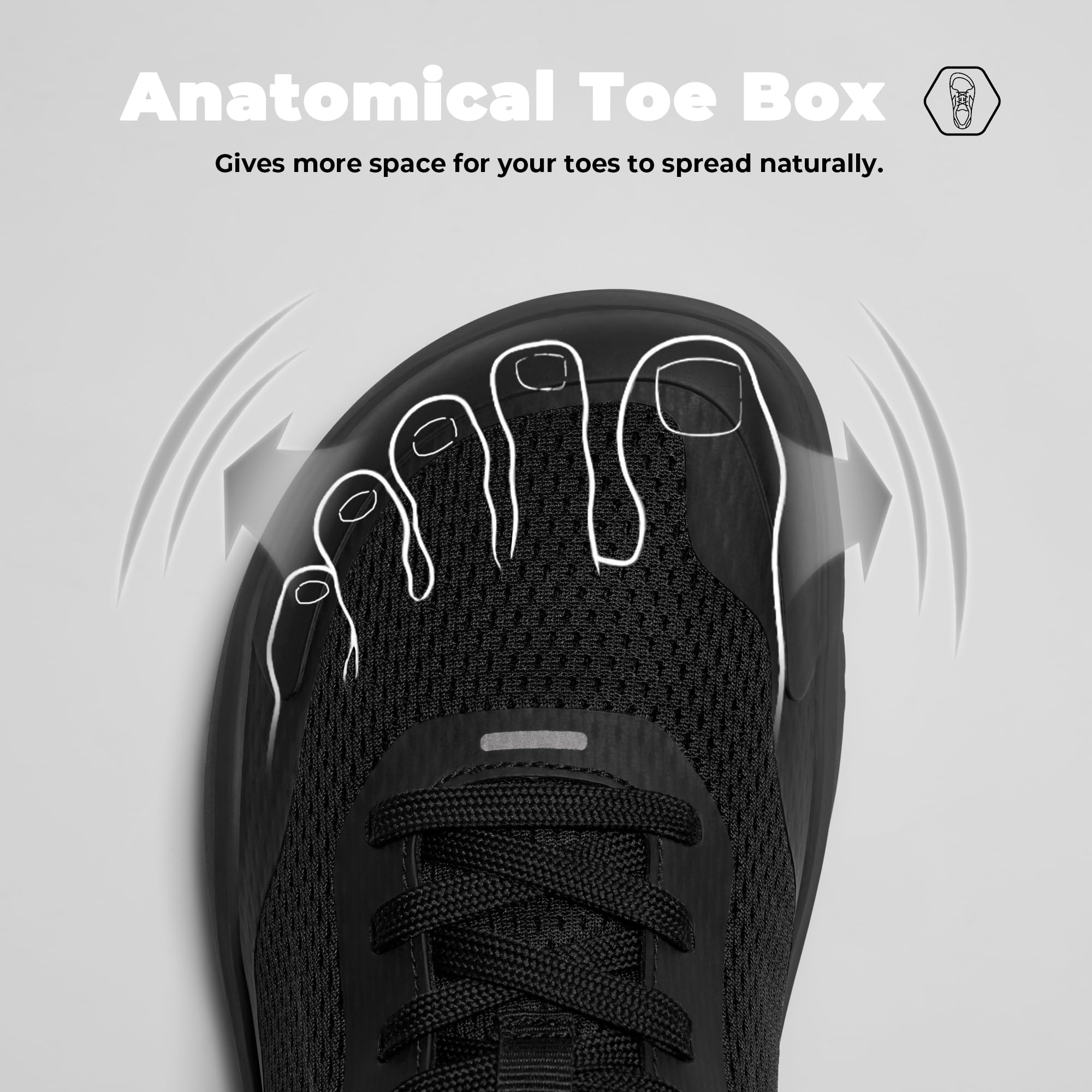 AIRHAS Men's Zero Drop Barefoot Sneakers