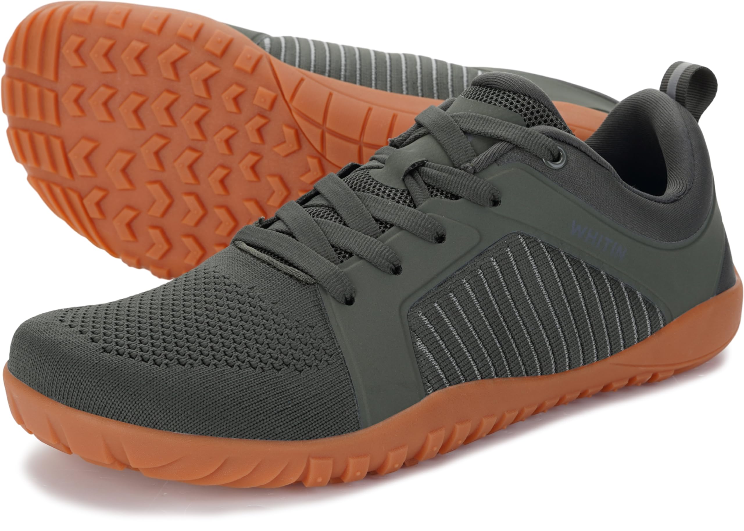WHITIN Men's Barefoot Trail-Running Shoes | Wide Toe-Box | Zero-Drop Sole | Optimal Traction
