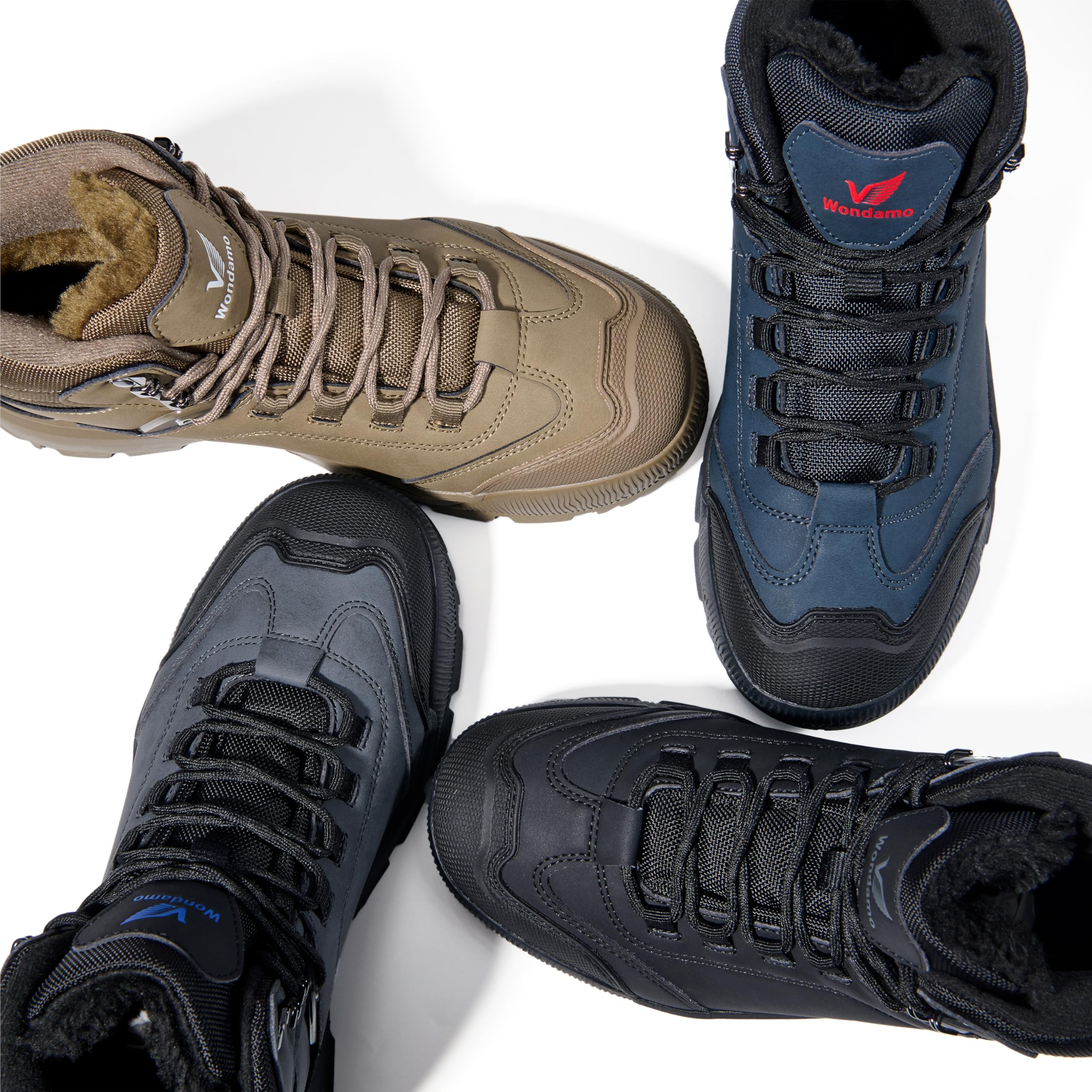 Wondamo Men's Waterproof Snow Boots